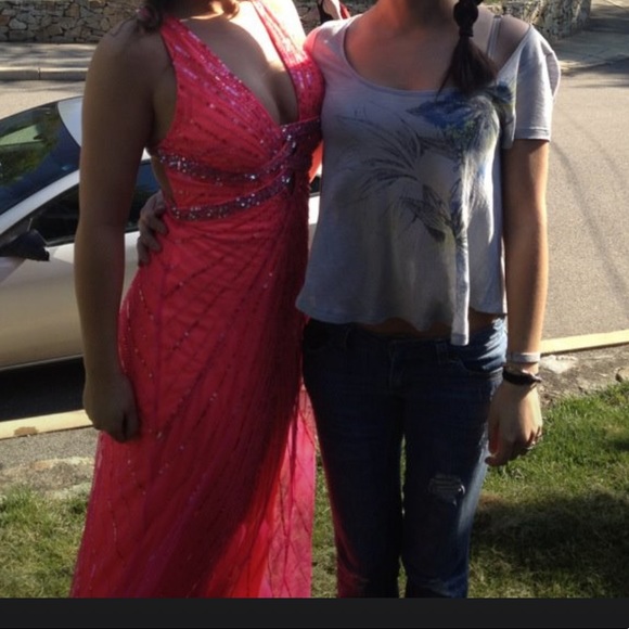 Pink sparkly prom gown - Picture 5 of 5